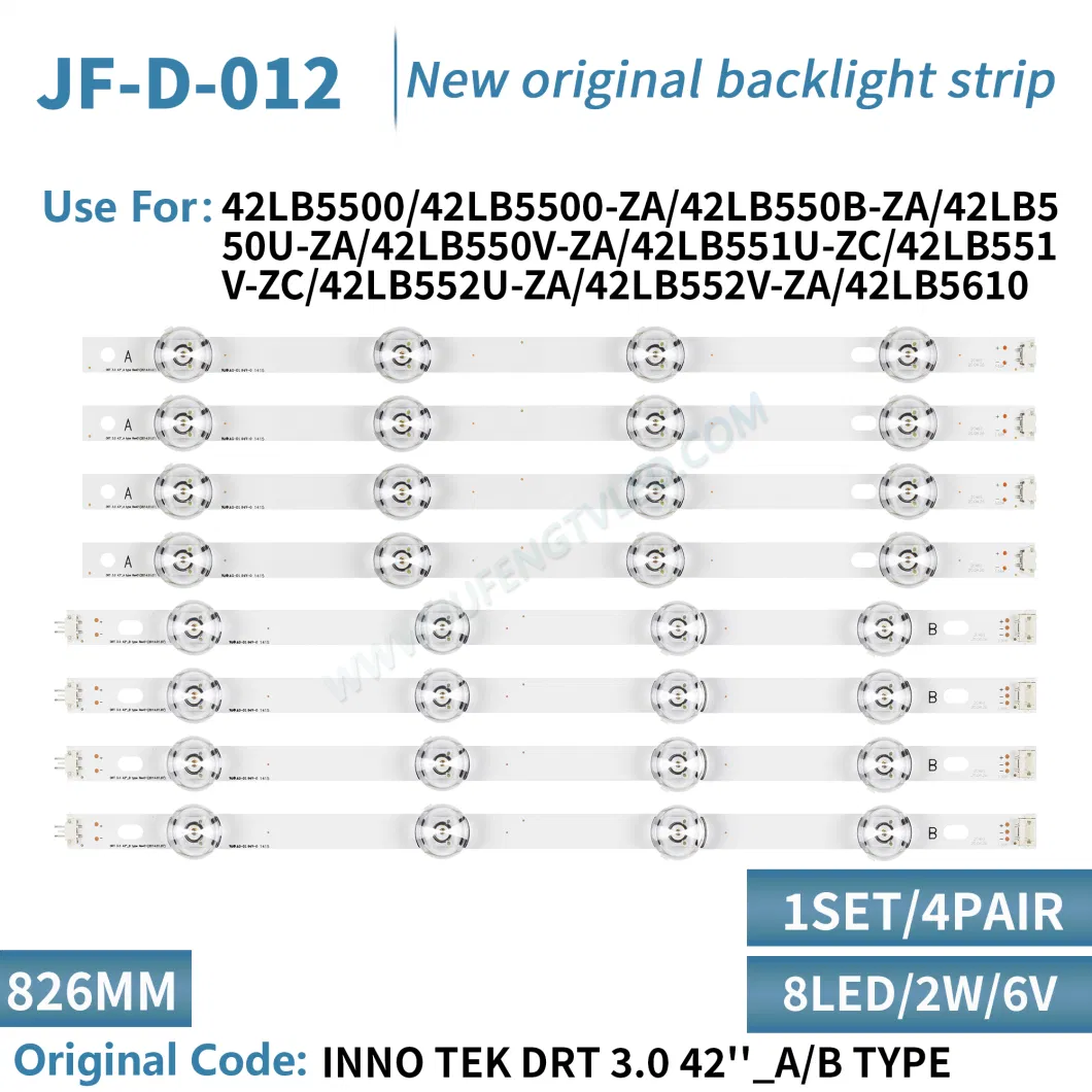 Jf-D-012 LED TV Backlight Use for LG 42lb 6916L-1709b/6916L-1710b LED Backlight Strips