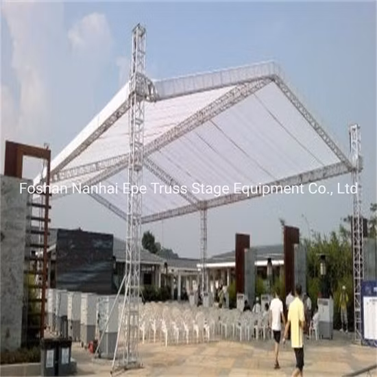 Equipo de iluminación del braguero del perno del braguero de la espita de la pantalla LED del cuadrado del braguero del soporte del altavoz del techo de aluminio del escenario